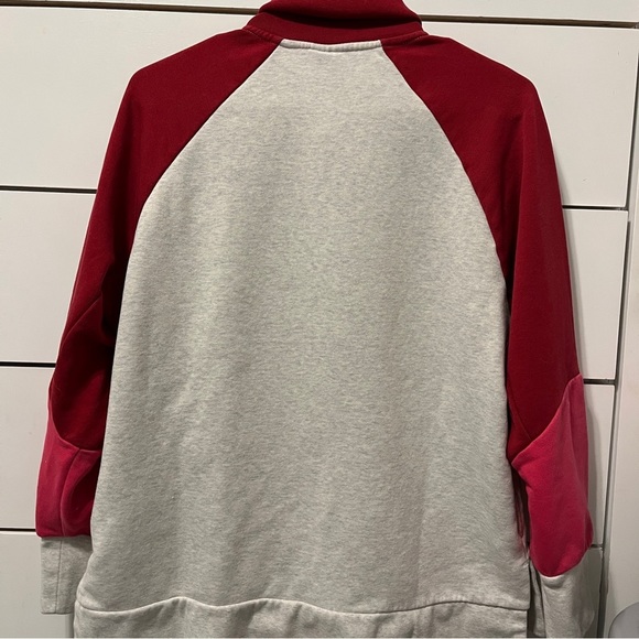 Nike Grey Pink & Red Quarterzip - Picture 3 of 6